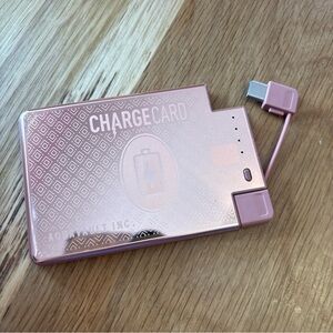 Pink or Gold Skinny ChargeCard Portable Charger for any device✨ new in box✨